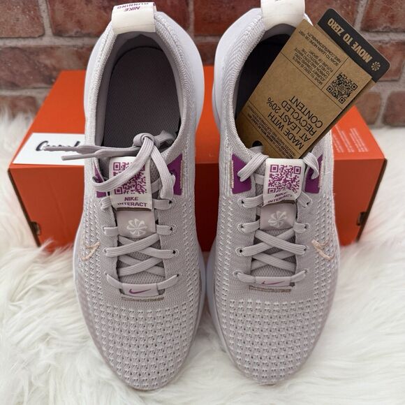 Nike Interact Run Women's Size 10 Platinum Violet / Bronze‎ FD2292 010 - Picture 1 of 12